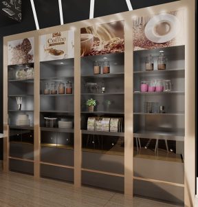 طراحی فروشگاه کافه 